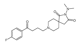 2-(dimethylamino)-8-[4-(4-fluorophenyl)-4-oxobutyl]-2,8-diazaspiro[4.5]decane-1,3-dione结构式