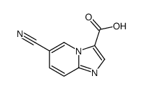 6-Cyanoimidazo[1,2-a]pyridine-3-carboxylic acid结构式