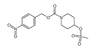 4-methanesulfonyloxy-1-(p-nitrobenzyloxycarbonyl)piperidine Structure