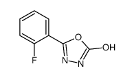 5-(2-氟苯基)-1,3,4-噁二唑-2(3H)-酮结构式