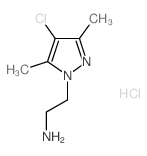 2-(4-Chloro-3,5-dimethyl-pyrazol-1-yl)-ethylamine hydrochloride结构式