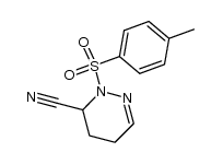 2-(4-toluenesulfonyl)-2,3,4,5-tetrahydro-3-pyridazinecarbonitrile Structure