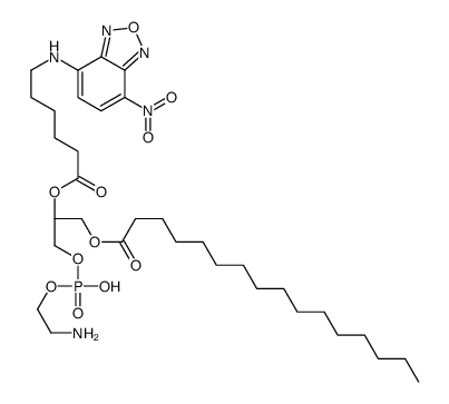 1,2-(palmitoyl-NBD-aminocaproyl)phosphatidylethanolamine结构式