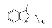 3-methyl-3H-benzoselenazol-2-one hydrazone结构式