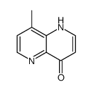 4-Hydroxy-8-methyl-1,5-naphthyridine结构式