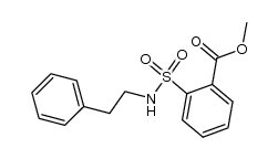 methyl 2-(N-phenethylsulfamoyl)benzoate结构式
