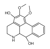 (6aS,7S)-1,2-dimethoxy-5,6,6a,7-tetrahydro-4H-dibenzo[de,g]quinoline-3,7-diol结构式
