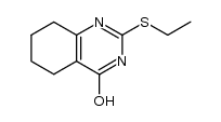 2-ethylsulfanyl-5,6,7,8-hexahydro-3H-quinazolin-4-one结构式