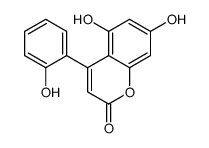 5,7-dihydroxy-4-(2-hydroxyphenyl)chromen-2-one结构式