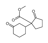 methyl 2-oxo-1-(3-oxocyclohexyl)cyclopentane-1-carboxylate Structure