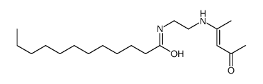 N-[2-(4-oxopent-2-en-2-ylamino)ethyl]dodecanamide Structure