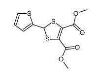 2-(2-thienyl)-4,5-dimethoxycarbonyl-1,3-dithiole结构式