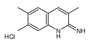 2-Amino-3,6,7-trimethylquinoline hydrochloride结构式