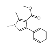 methyl 1,2-dimethyl-4-phenylpyrrole-3-carboxylate结构式