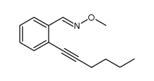 (E)-2-(hex-1-ynyl)benzaldehyde O-methyl-oxime结构式