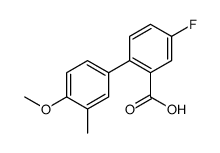 5-fluoro-2-(4-methoxy-3-methylphenyl)benzoic acid结构式