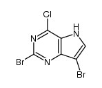 2,7-Dibromo-4-chloropyrrolo[3,2-d]pyrimidine结构式