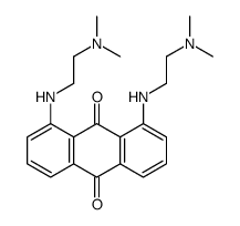 1,8-bis[2-(dimethylamino)ethylamino]anthracene-9,10-dione结构式