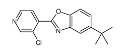 5-tert-butyl-2-(3-chloropyridin-4-yl)-1,3-benzoxazole Structure