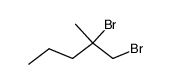 1,2-dibromo-2-methyl-pentane结构式