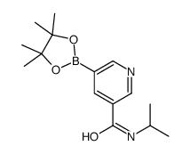 N-isopropyl-5-(4,4,5,5-tetramethyl-1,3,2-dioxaborolan-2-yl)nicotinamide Structure