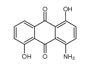 1-amino-4,8-dihydroxy-9,10-anthraquinone Structure