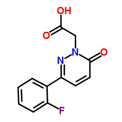 [3-(2-Fluorophenyl)-6-oxo-1(6H)-pyridazinyl]acetic acid结构式