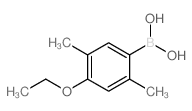 (4-ethoxy-2,5-dimethylphenyl)boronic acid structure