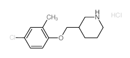 4-Chloro-2-methylphenyl 3-piperidinylmethyl ether hydrochloride Structure