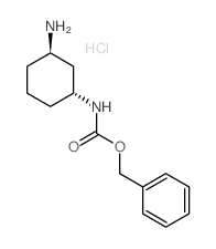 trans-3-(Benzyloxycarbonylamino)cyclohexylamine hydrochloride结构式