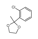 2-(2-chlorophenyl)-2-methyl-1,3-dioxolane结构式