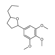 2-propyl-5-(3,4,5-trimethoxyphenyl)tetrahydrofuran结构式