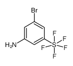 3-bromo-5-(pentafluorosulfur)aniline Structure