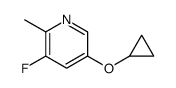 5-cyclopropyloxy-3-fluoro-2-methylpyridine结构式