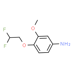 4-(2,2-Difluoroethoxy)-3-methoxyaniline结构式