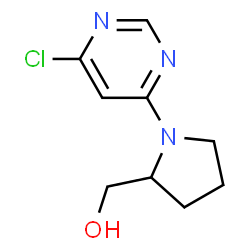 [1-(6-Chloro-4-pyrimidinyl)-2-pyrrolidinyl]methanol structure