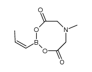 cis-1-propenylboronic acid N-methyliminodiacetic acid ester结构式