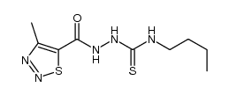 4-butyl-1-(4-methyl-1,2,3-thiadiazol-5-yl-carbonyl)-thiosemicarbazide Structure