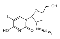 1-[(2R,3R,5S)-3-azido-5-(hydroxymethyl)oxolan-2-yl]-5-iodopyrimidine-2,4-dione Structure