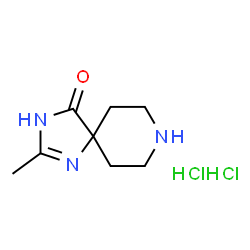 2-Methyl-1,3,8-triazaspiro[4.5]dec-1-en-4-one dihydrochloride Structure