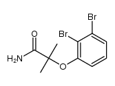 2-(2,3-dibromophenoxy)-2-methylpropanamide结构式