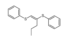 (E)-1,2-bis(phenylthio)pent-1-ene结构式