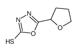 5-(oxolan-2-yl)-3H-1,3,4-oxadiazole-2-thione结构式