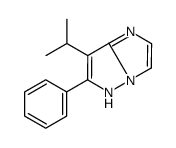 6-phenyl-7-propan-2-yl-5H-imidazo[1,2-b]pyrazole结构式