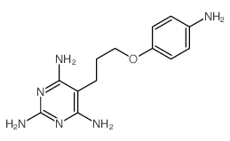 2,4,6-Pyrimidinetriamine,5-[3-(4-aminophenoxy)propyl]-结构式