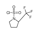 (2S)-2-(trifluoromethyl)pyrrolidine-1-sulfonyl chloride结构式