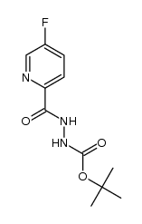 tert-butyl 2-[(5-fluoropyridin-2-yl)carbonyl]hydrazinecarboxylate Structure