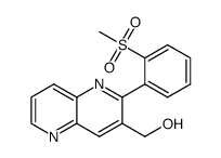 (2-(2-(methylsulfonyl)phenyl)-1,5-naphthyridin-3-yl)methanol结构式