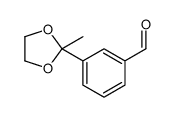 3-(2-methyl-1,3-dioxolan-2-yl)benzaldehyde Structure