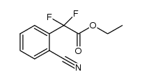 ethyl 2-(2-cyanophenyl)-2,2-difluoroacetate结构式